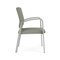 Lesro Newport Guest Chair Metal Frame, Silver, OH Eucalyptus Upholstery NP1101 - alternate 3